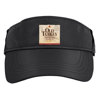 Thanksgiving Old Turkey Vintage Adult Drive Performance Visor