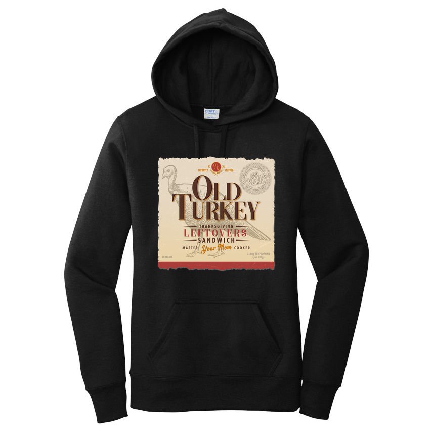 Thanksgiving Old Turkey Vintage Women's Pullover Hoodie