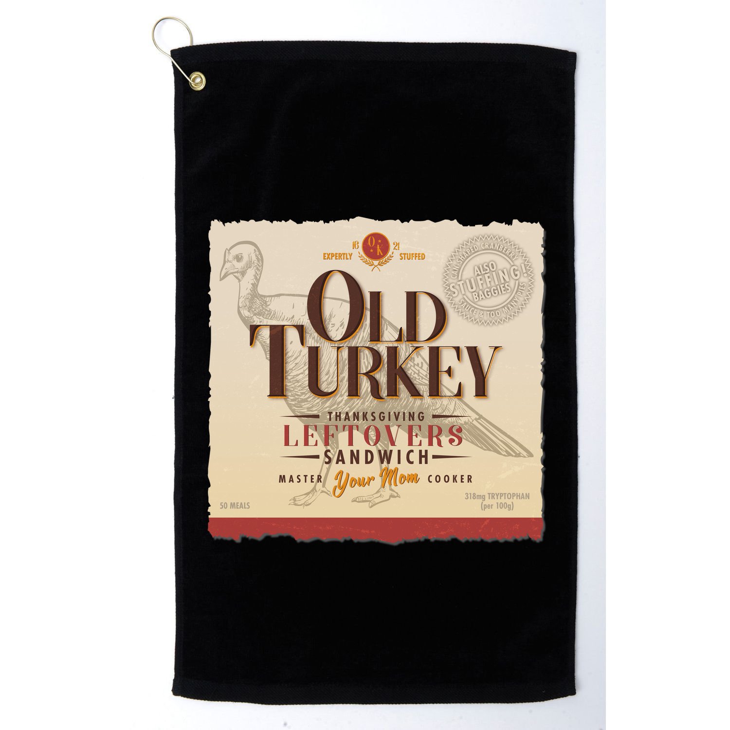 Thanksgiving Old Turkey Vintage Golf Towel