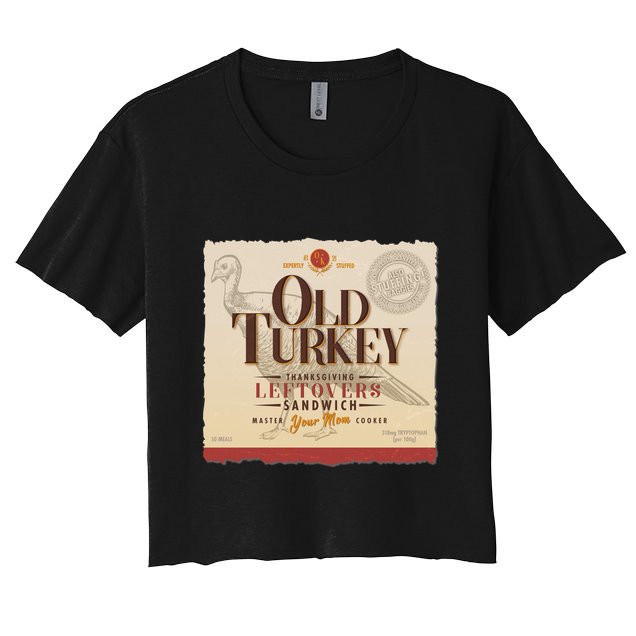 Thanksgiving Old Turkey Vintage Crop Top