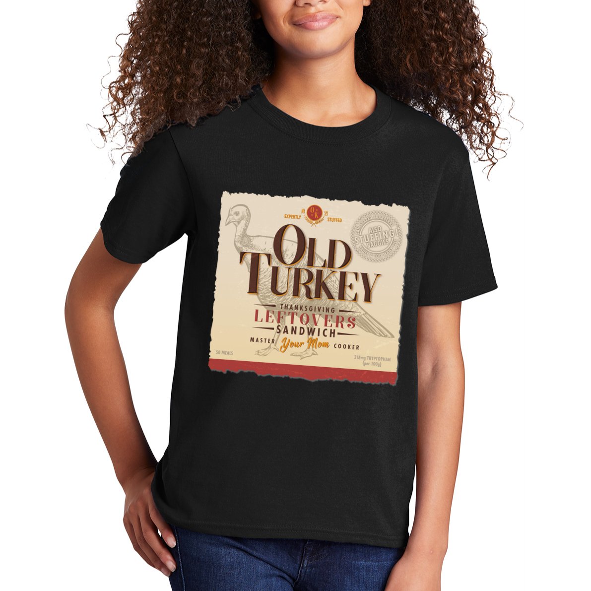 Thanksgiving Old Turkey Vintage Kids T-Shirt