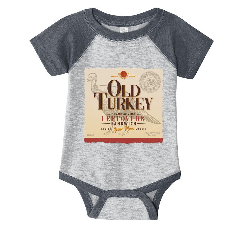 Thanksgiving Old Turkey Vintage Infant Baby Jersey Bodysuit