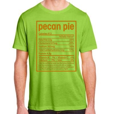 Thanksgiving Pecan Pie Nutrition Facts Adult ChromaSoft Performance T-Shirt