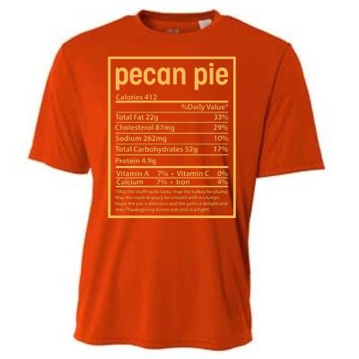 Thanksgiving Pecan Pie Nutrition Facts Cooling Performance Crew T-Shirt