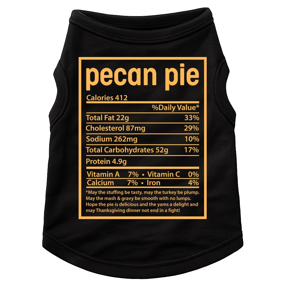 Thanksgiving Pecan Pie Nutrition Facts Doggie Tank