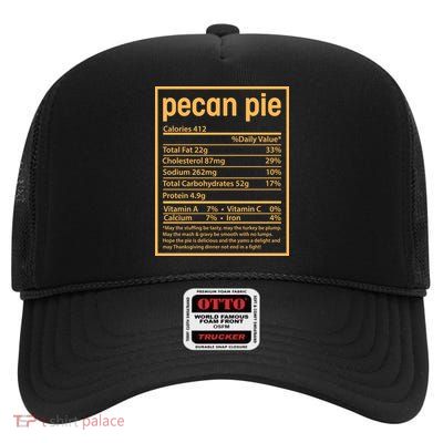 Thanksgiving Pecan Pie Nutrition Facts High Crown Mesh Back Trucker Hat