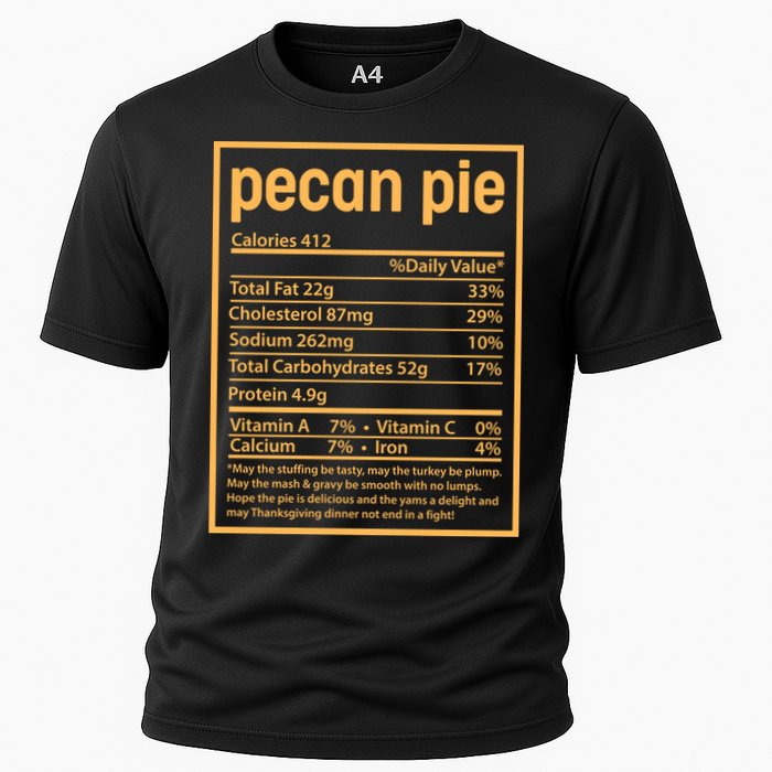 Thanksgiving Pecan Pie Nutrition Facts Cooling Performance Crew T-Shirt