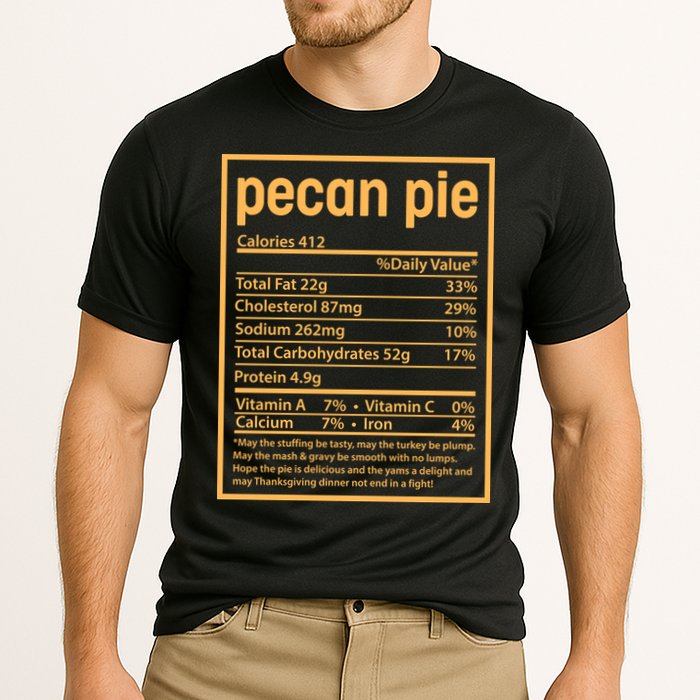 Thanksgiving Pecan Pie Nutrition Facts Cooling Performance Crew T-Shirt