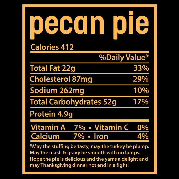 Thanksgiving Pecan Pie Nutrition Facts Cooling Performance Crew T-Shirt