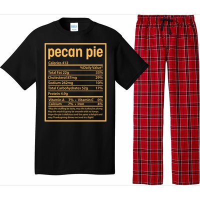 Thanksgiving Pecan Pie Nutrition Facts Pajama Set