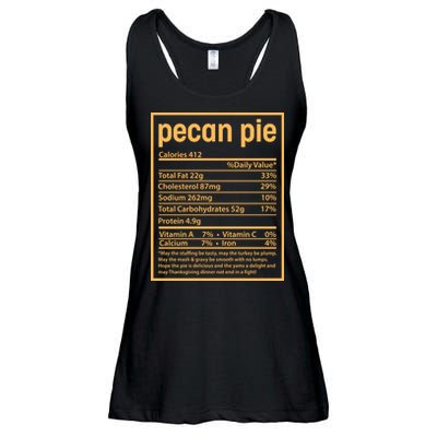 Thanksgiving Pecan Pie Nutrition Facts Ladies Essential Flowy Tank