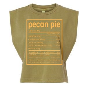 Thanksgiving Pecan Pie Nutrition Facts Garment-Dyed Women's Muscle Tee