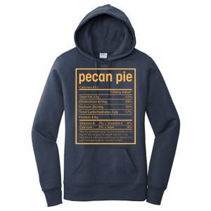 Thanksgiving Pecan Pie Nutrition Facts Women's Pullover Hoodie