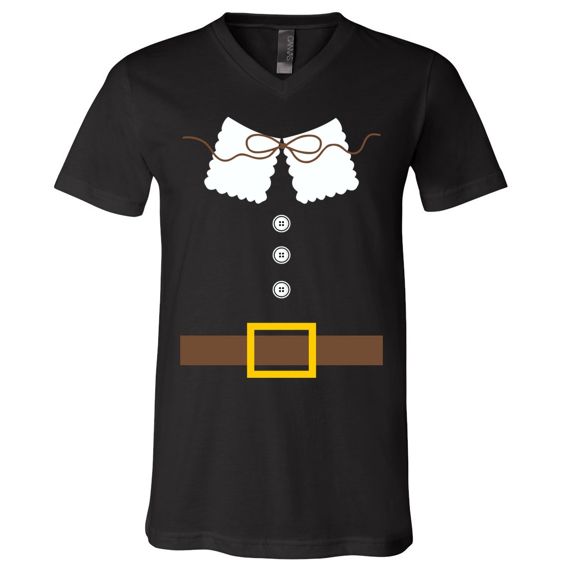 Thanksgiving Pilgrim Costume V-Neck T-Shirt