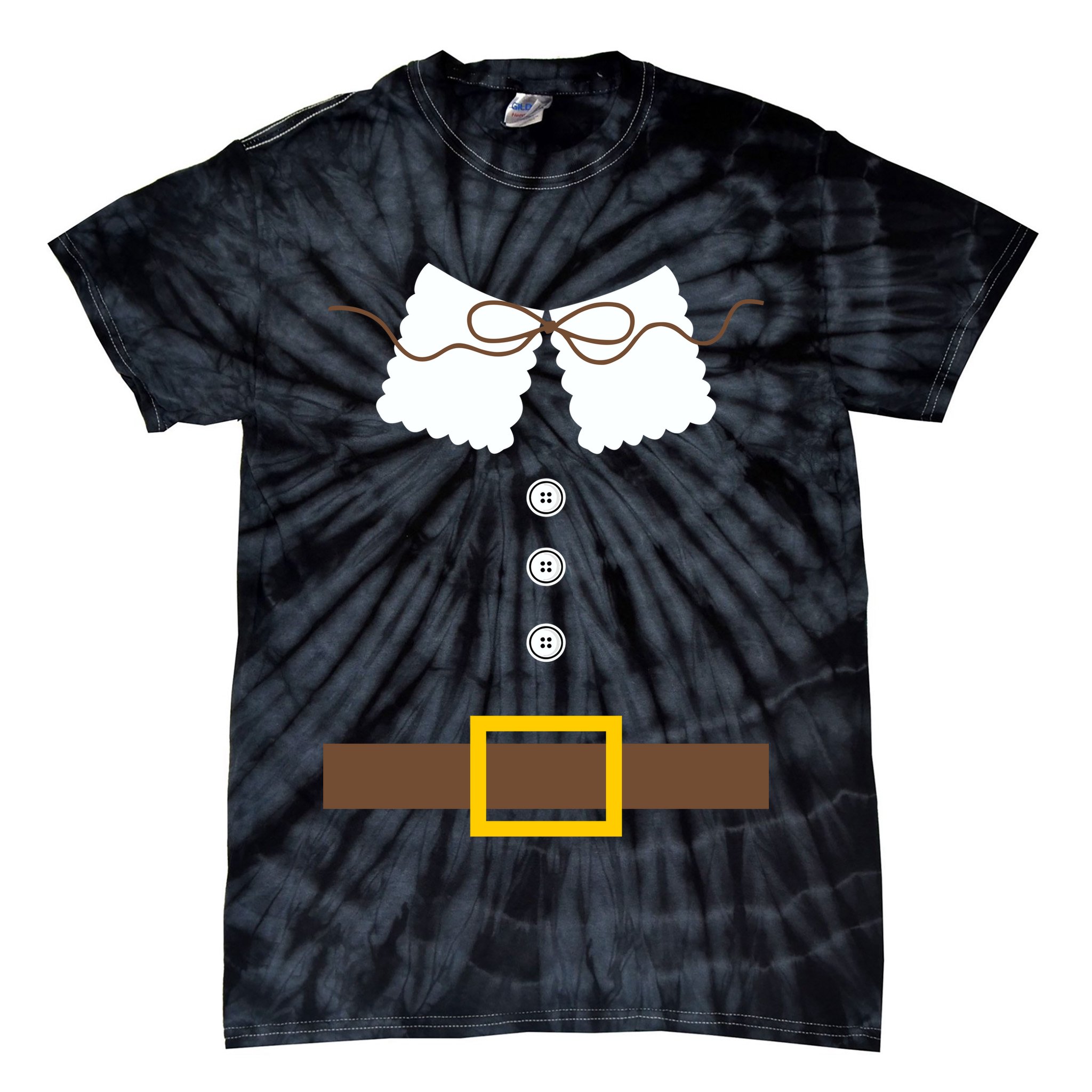 Thanksgiving Pilgrim Costume Tie-Dye T-Shirt