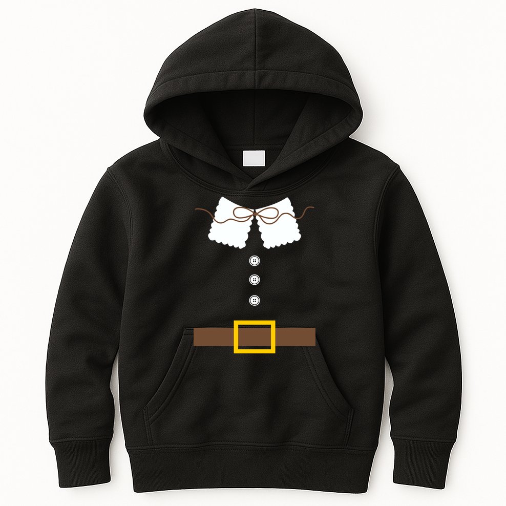 Thanksgiving Pilgrim Costume Kids Hoodie