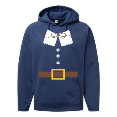 Thanksgiving Pilgrim Costume Performance Fleece Hoodie