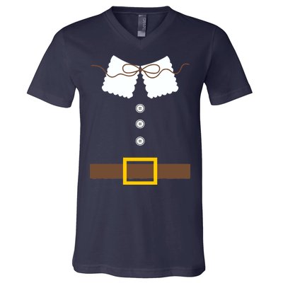 Thanksgiving Pilgrim Costume V-Neck T-Shirt