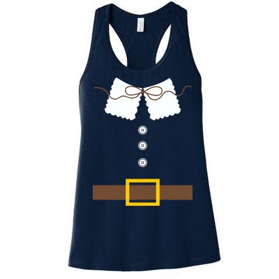 Thanksgiving Pilgrim Costume Women's Racerback Tank