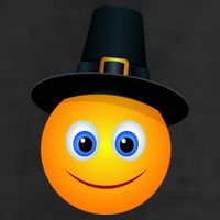 Thanksgiving Pilgrim Emoji Smiley Adult Drive Performance Visor