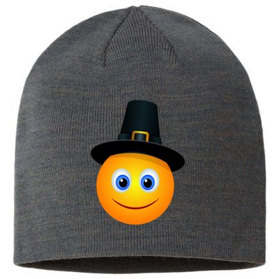 Thanksgiving Pilgrim Emoji Smiley Sustainable Beanie