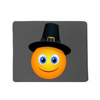 Thanksgiving Pilgrim Emoji Smiley Mousepad