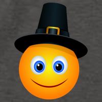 Thanksgiving Pilgrim Emoji Smiley Vector Backpack