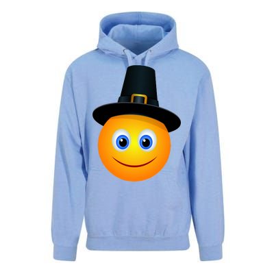 Thanksgiving Pilgrim Emoji Smiley Unisex Surf Hoodie