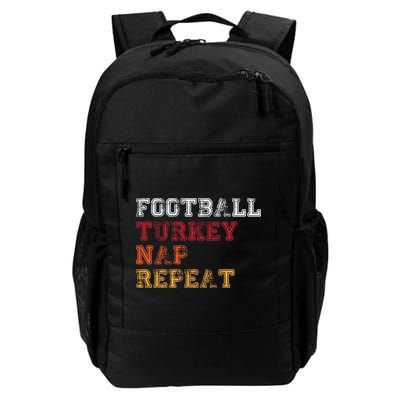 Thanksgiving Schedule Football Turkey Nap Repeat Backpack