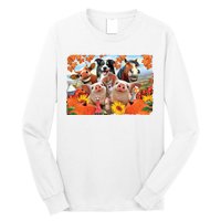 Thanksgiving Selfie Animals Long Sleeve Shirt