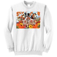 Thanksgiving Selfie Animals Sweatshirt