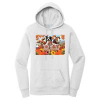 Thanksgiving Selfie Animals Women's Pullover Hoodie