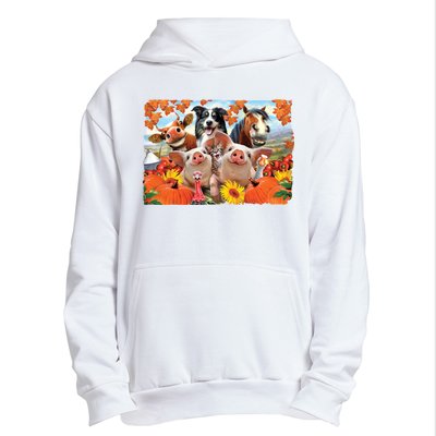 Thanksgiving Selfie Animals Urban Pullover Hoodie