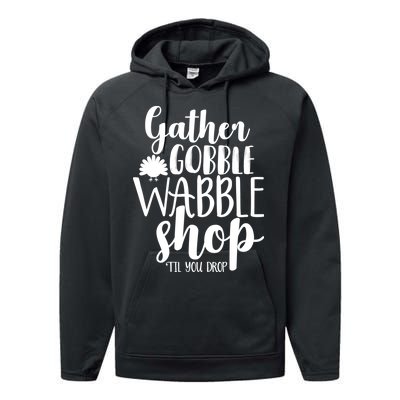 Thanksgiving Shopping Performance Fleece Hoodie