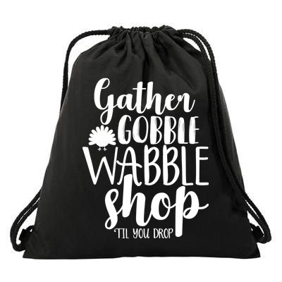 Thanksgiving Shopping Drawstring Bag