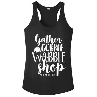 Thanksgiving Shopping Ladies PosiCharge Competitor Racerback Tank