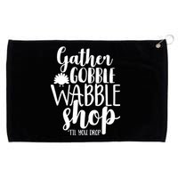 Thanksgiving Shopping Grommeted Golf Towel