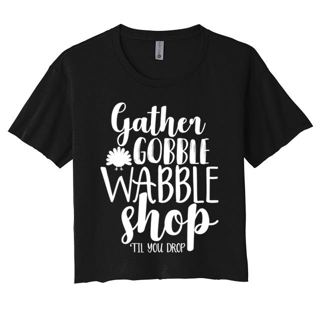 Thanksgiving Shopping Crop Top