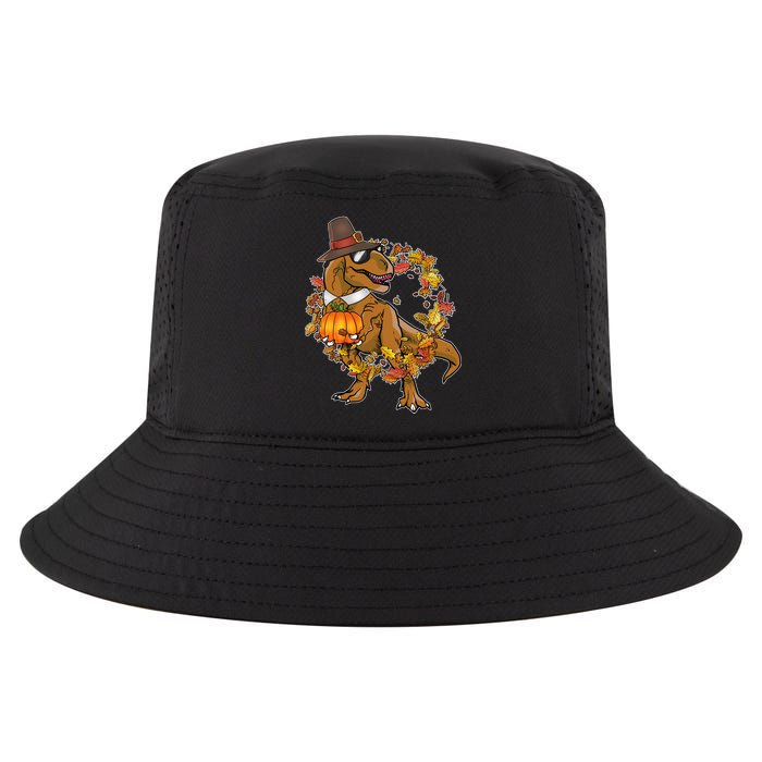 Thanksgiving T-Rex Pilgrim Cool Comfort Performance Bucket Hat