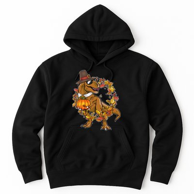 Thanksgiving T-Rex Pilgrim Hoodie