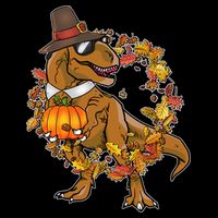Thanksgiving T-Rex Pilgrim Backpack