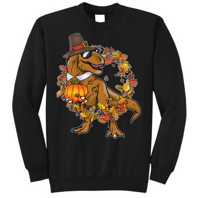 Thanksgiving T-Rex Pilgrim Tall Sweatshirt