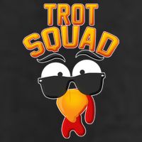 Thanksgiving Trot Squad Turkey 7 Panel Mesh Trucker Snapback Hat