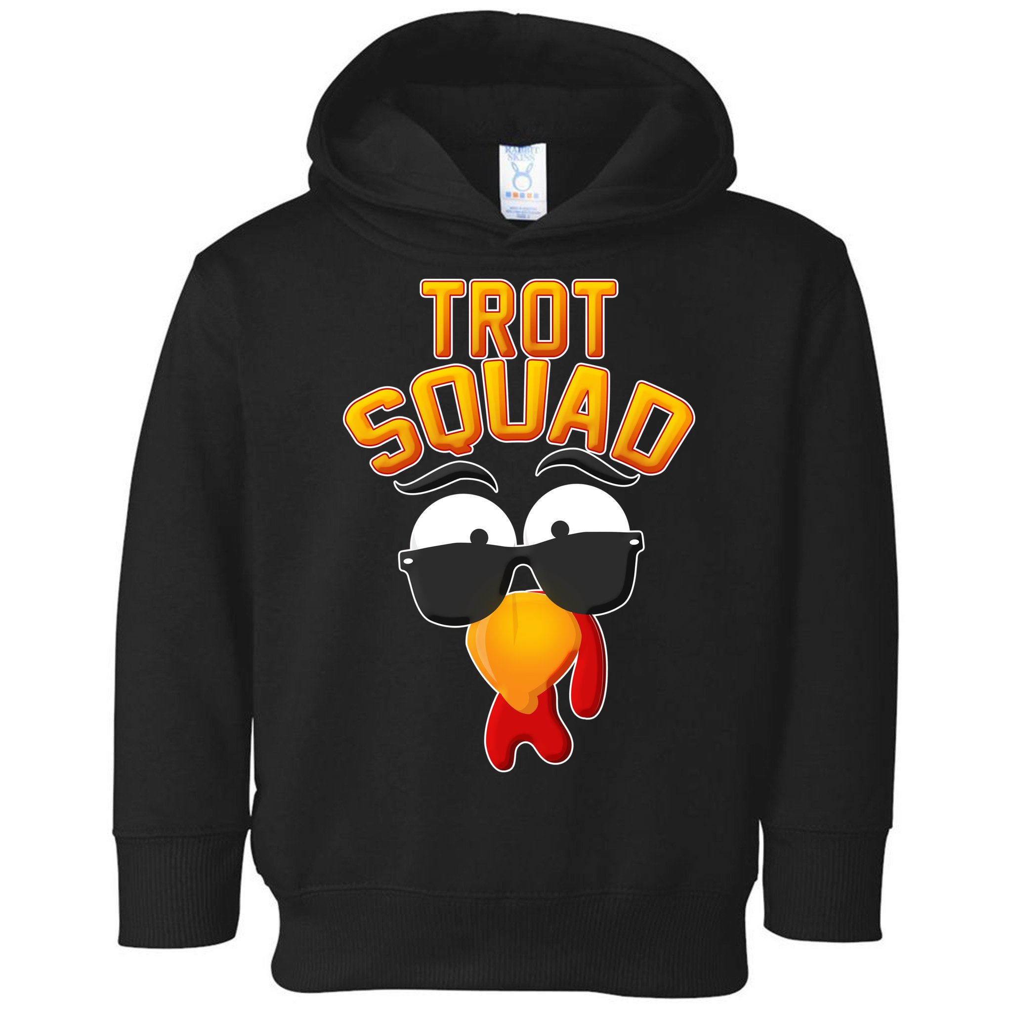 Thanksgiving Trot Squad Turkey Toddler Hoodie