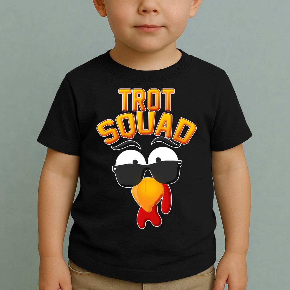 Thanksgiving Trot Squad Turkey Toddler T-Shirt