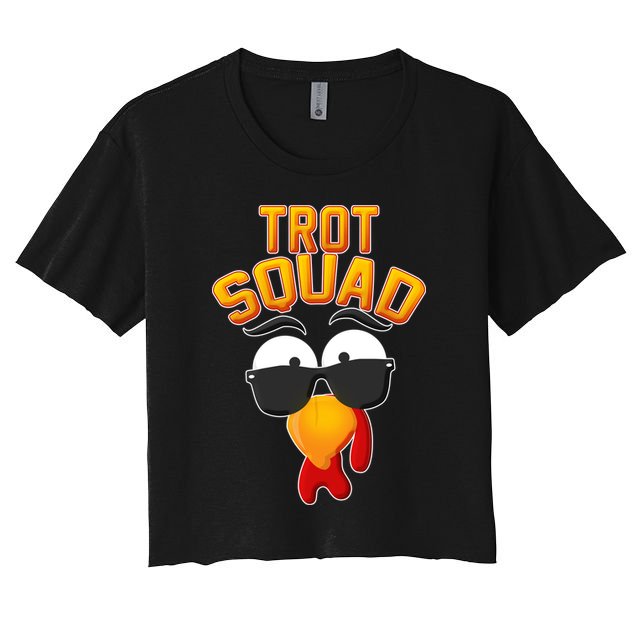 Thanksgiving Trot Squad Turkey Crop Top