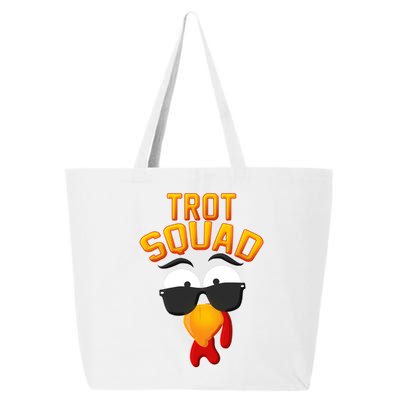 Thanksgiving Trot Squad Turkey 25L Jumbo Tote