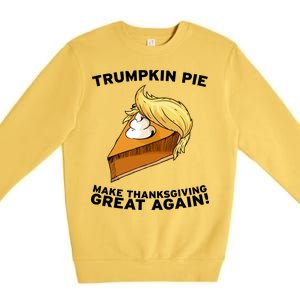 Thanksgiving Trumpkin Pie Premium Crewneck Sweatshirt