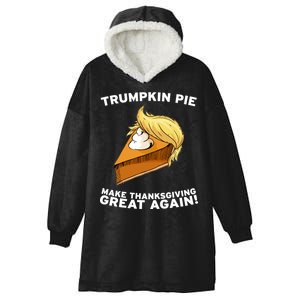 Thanksgiving Trumpkin Pie Hooded Wearable Blanket