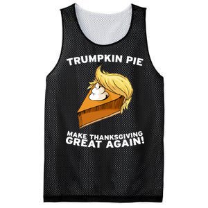 Thanksgiving Trumpkin Pie Mesh Reversible Basketball Jersey Tank